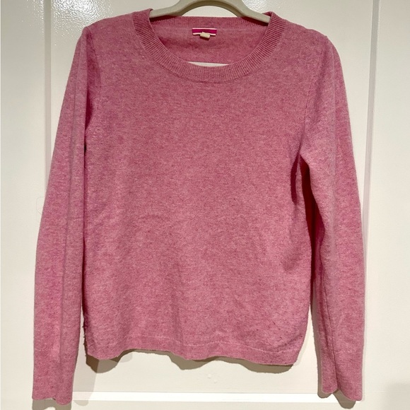 J.Crew 100% Cashmere Crewneck Sweater - Pink - Size M - Picture 2 of 6